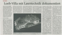 Loeb-Villa mit Lasertechnik dokumentiert